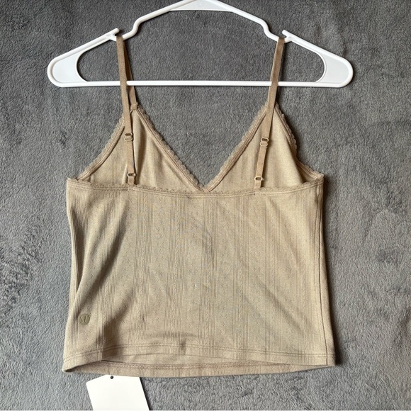 Lululemon Cotton Pointelle Cropped Cami Tank Top
Sheer Oak Size Small - Picture 4 of 5
